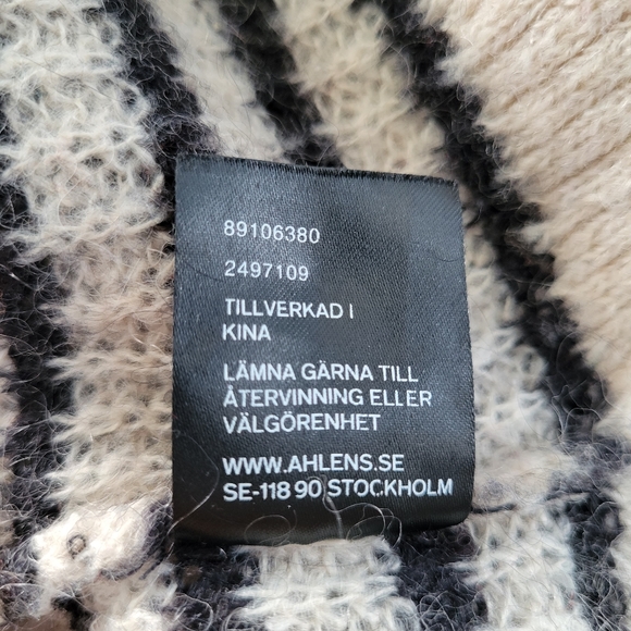 Ahlens Swedish Stripe Mohair Wool Knitted Pullover Sweater XS - Picture 12 of 12